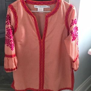 Cotton applicay tunic